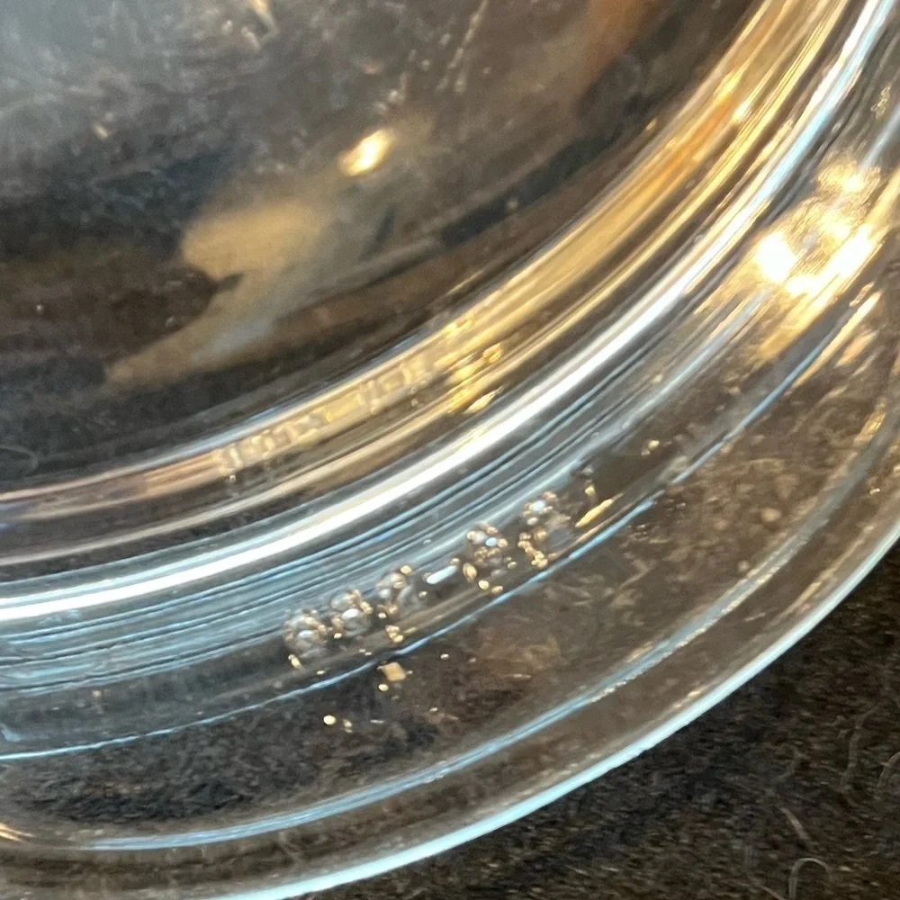 PYREX Clear Glass Round Replacement LID ONLY w/ Tabs ~ 683-C
